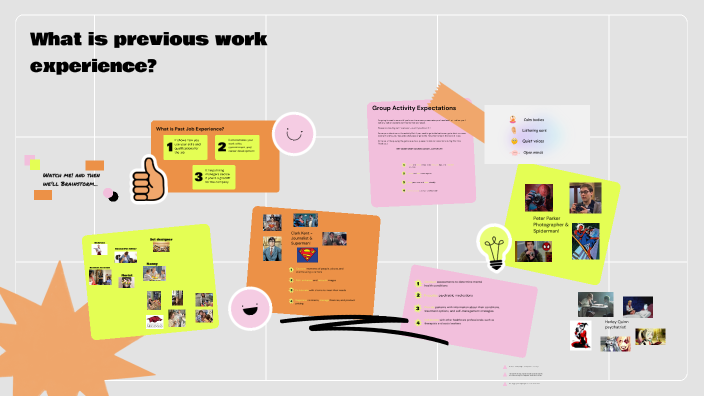 What is previous work experience? by Kat Clark on Prezi
