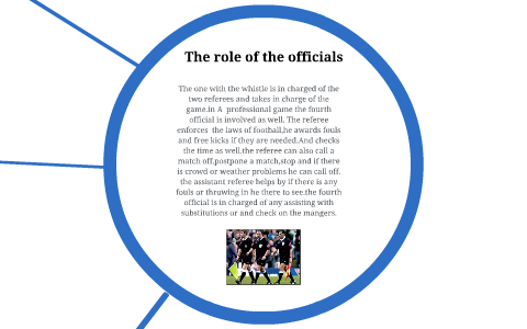 Describe the roles and responsibilities of officials in football