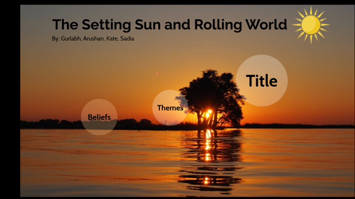 The Setting Sun By Sadia Rahman