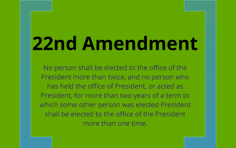 the twenty second amendment