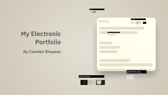 Creating an Electronic Portfolio by camden simpson on Prezi