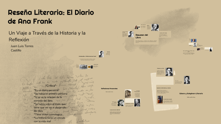 Reseña Literaria: El diario de Ana Frank by JUAN LUIS TORRES - CASTILLO ...
