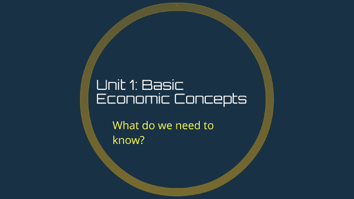 Unit 1: Basic Economic Concepts By Bobby Bushey On Prezi