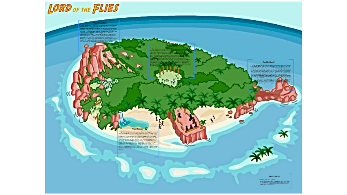 lord of the flies map Lord Of Flies Island Map By Ashley On Prezi Next lord of the flies map