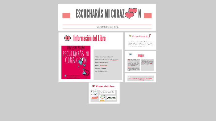 ESCUCHARÁS MI CORAZÓN by Ericka Choguaj Alburez on Prezi Next