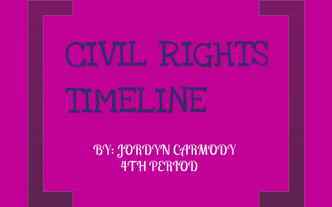 CIVIL RIGHTS TIMELINE by Jordyn Carmody on Prezi
