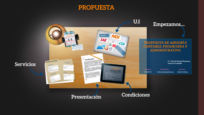 PROPUESTA DE ASESORÍA CONTABLE y FINANCIERA by david montiel on Prezi