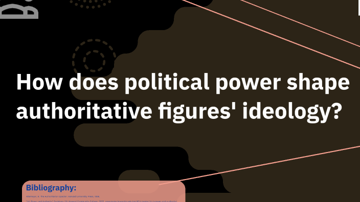 Political power plays a crucial role in shaping authoritative ...
