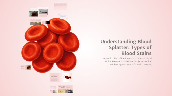 Understanding Blood Splatter: Types of Blood Stains by Mackenzie Miller ...