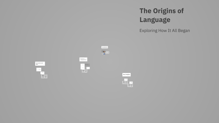 The Origins of Language by Salome Nebadze on Prezi