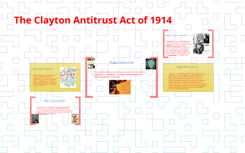 clayton antitrust act definition american history
