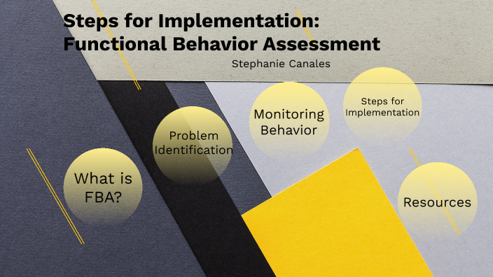 Steps for Implementation: Functional Behavior Assessment by Stephanie ...