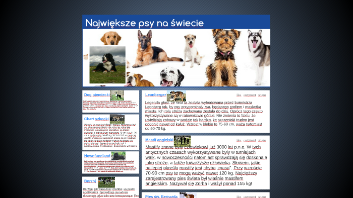 Największę psy na świecie by Kacper DDD on Prezi