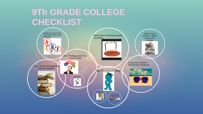 COLLEGE CHECKLIST by ruby ramirez
