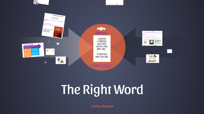 the right word essay