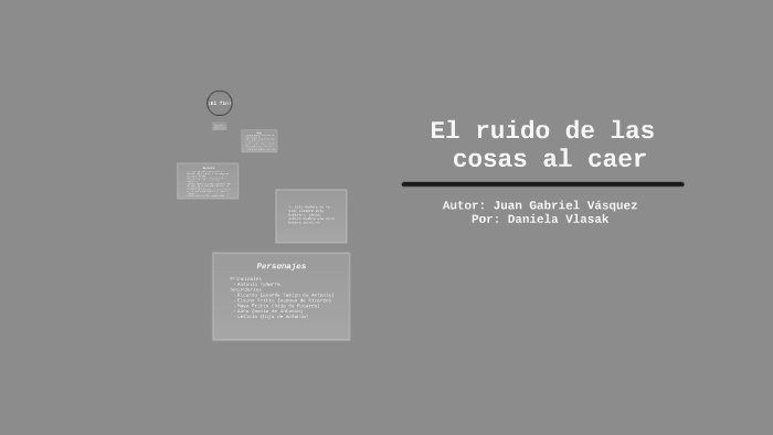 El Ruido De Las Cosas Al Caer Zusammenfassung El ruido de las cosas al caer by dvlasak 01 on Prezi
