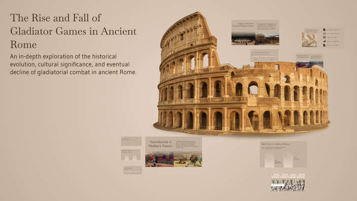 The Rise and Fall of Gladiator Games in Ancient Rome by Lachy R on Prezi