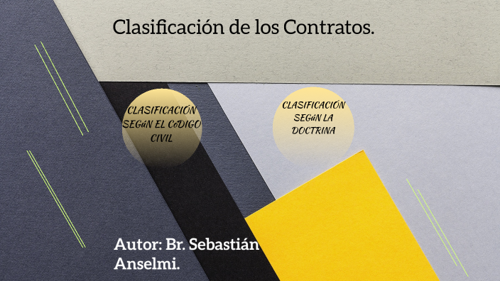 Clasificación De Los Contratos By Sebastian Anselmi On Prezi