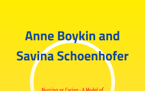 anne boykin and savina schoenhofer biography