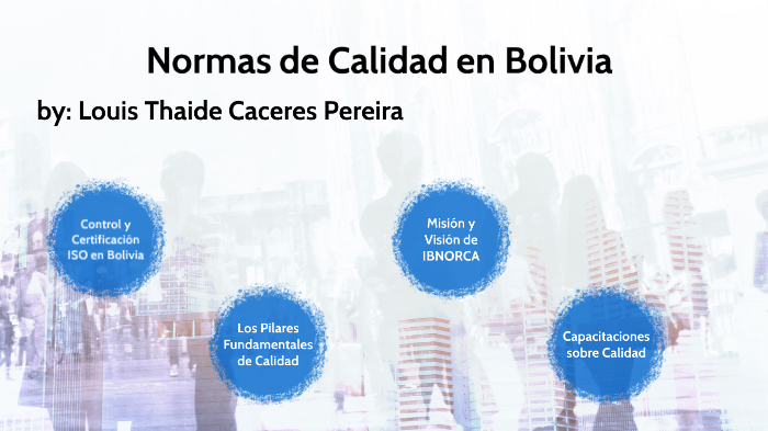Normas de Calidad en Bolivia by Louis T Cáceres Pereira on Prezi