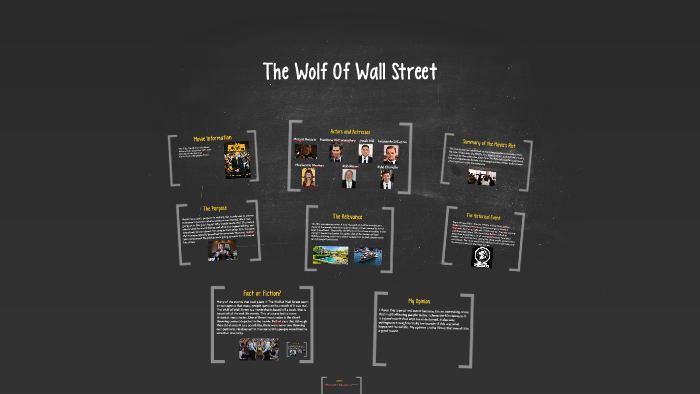 The Wolf Of Wall Street By Katie Krull