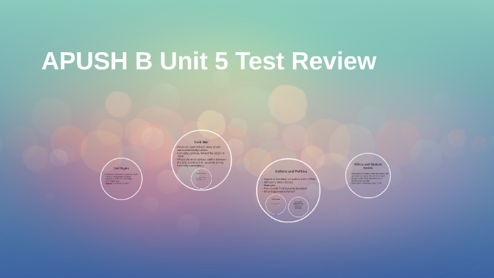 APUSH B Unit 5 Test Review By Erin Krupicka On Prezi