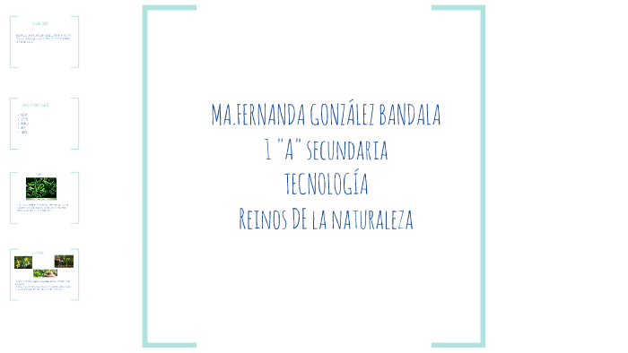 Reinos de la naturaleza by Maria Fernanda González Bandala on Prezi