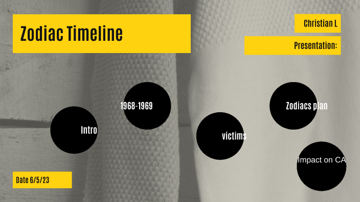 Zodiac Killer timeline by Christian Leon Hernandez on Prezi