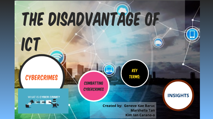 The Disadvantages of ICT by Kim Ian Carano-o