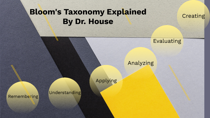 Bloom's Taxonomy Explained Through "House" by Tina Evans on Prezi