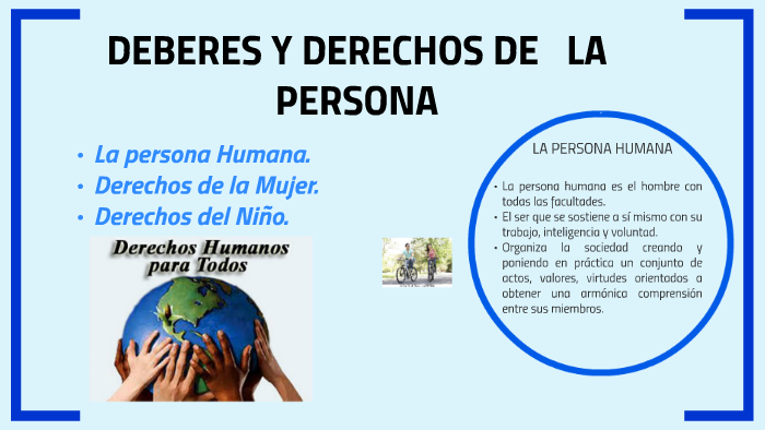 DEBERES Y DERECHOS DE LA PERSONA by jesus arias on Prezi