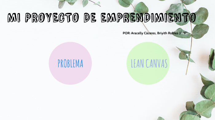 PROYECTO DE EMPRENDIMIENTO by aracelly cáceres ceferino on Prezi