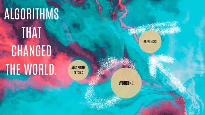 Algorithms World ALGORITHMS THAT CHANGED THE WORLD by ASHISH URK19CS1040 on Prezi