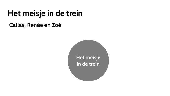 het meisje in de trein by Callas Goris on Prezi