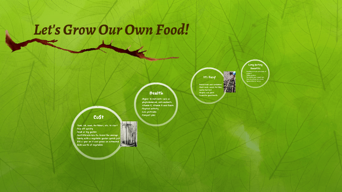 let's grow our own food essay in english