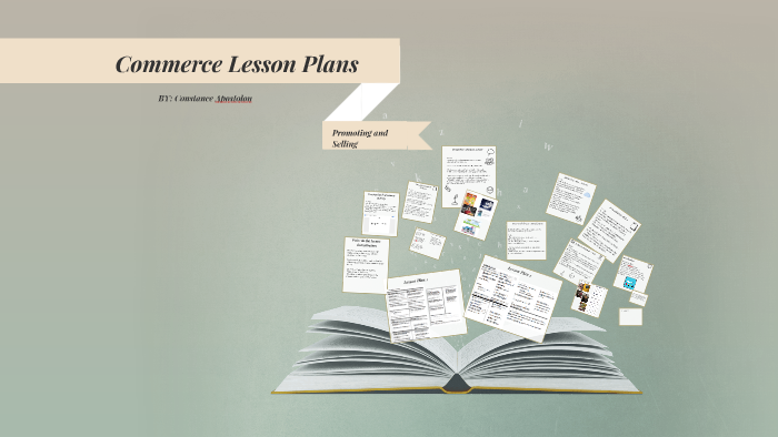 Commerce Lesson Plans by Constance Apostolou