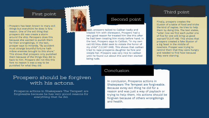 the tempest essay on forgiveness