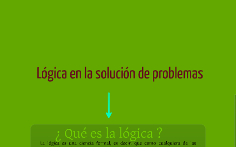 Esquema para resolver problemas de lógica