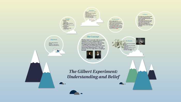 The Gilbert Experiment: Understanding and Belief by Angela Aleksovska ...