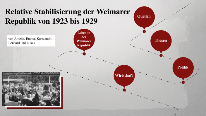 3 Phasen Der Weimarer Republik Relative Stabilisierung der Weimarer Republik von 1923 bis 1929 by Emmi