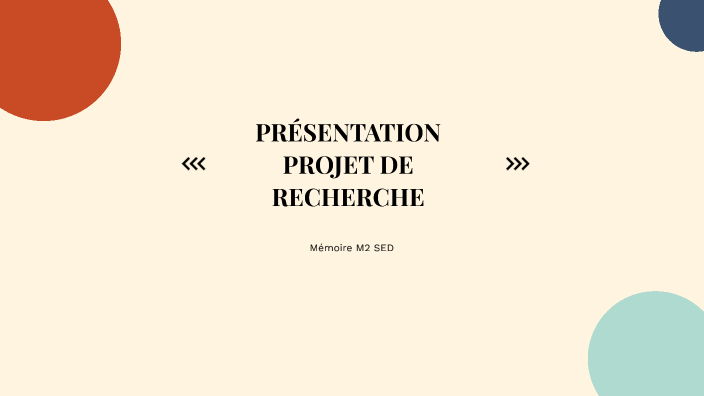 Projet de recherche - Mémoire M2 SED by Ally EUPHRASIE on Prezi