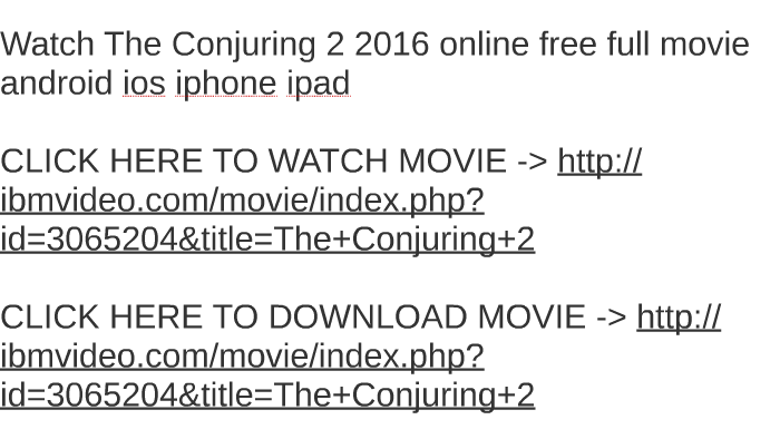 The conjuring 2 streaming online sub