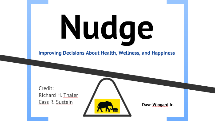 Nudge: Biases and Blunders