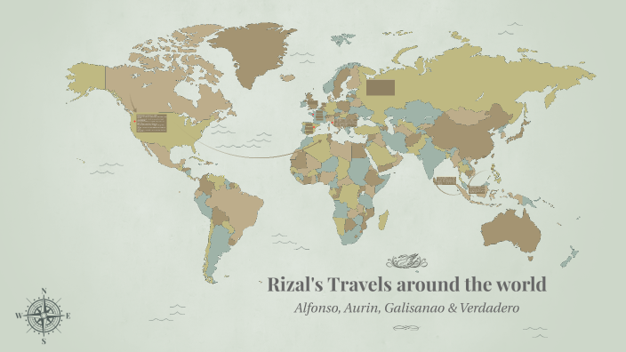 Creative Map Rizal RIZAL TRAVEL MAP by Joy G on Prezi
