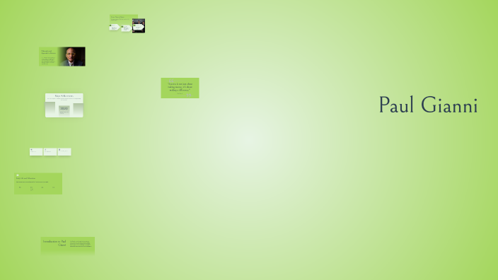 The Visionary Journey of Paul Gianni by Mateo Spinozzi on Prezi