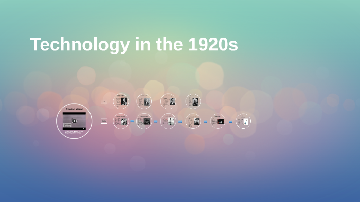 technology in the 1920s presentation