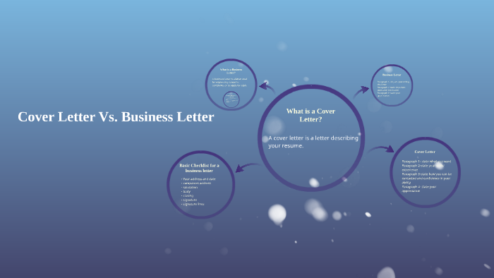 cover letter vs business letter