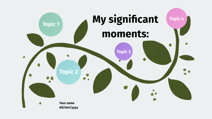 Significant Moments Examples