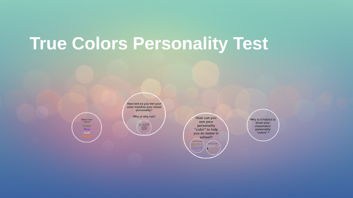 True Colors Personality Test By Jordan Pankey