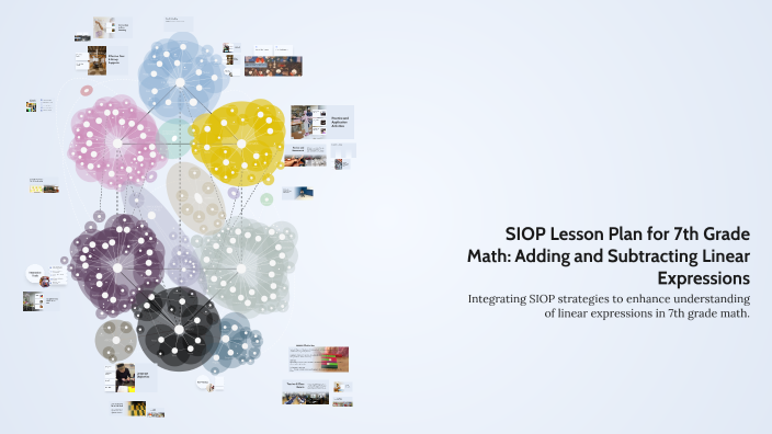 SIOP Lesson Plan for 7th Grade Math: Adding and Subtracting Linear ...